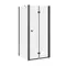Душевой уголок "ROCA" Capital 90/90 склад чёрный-белый · Capital, Roca, фото №1