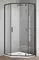 Душевой угол-ограждение «Vincea» Slim-U VSP-2SU900CLB 90/90 прозрачный/чёрный многоугольный без поддона универсальный, фото №1