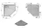 Душевой поддон «Vincea» VST-4SP1010A 100/100 низкий из литьевого мрамора многоугольный антрацит без сифона, фото №5
