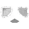 Душевой поддон «Vincea» VST-4SP1010W 100/100 низкий из литьевого мрамора многоугольный белый матовый без сифона, фото №5