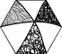 Напольная плитка «ITT Ceramic» Comic Hexa Matt. 26,7x23,2 00000015417 чёрно-белый, фото №1