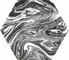 Напольная плитка «ITT Ceramic» Ebru Hexa Shiny 26,7x23,2 00000016250 чёрно-белый, фото №1