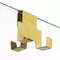 Душевой угол-ограждение «New Trendy» Avexa Gold Brushed 110/110 прозрачный/брашированное золото квадратный без поддона левый , картинка №10