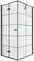 Душевой угол-ограждение «New Trendy» New Soleo Black 90/90 прозрачный/чёрный матовый квадратный без поддона левый , фото №1