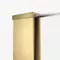 Душевая перегородка «New Trendy» Velio Gold Satin D-0190B 90/200 прозрачная/брашированное золото универсальная, фотография №3