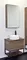 Мебель для ванной подвесная «Comforty» Порто 60 дуб тёмно-коричневый/чёрный муар, фото №1