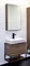 Мебель для ванной подвесная «Comforty» Порто 60 дуб тёмно-коричневый/чёрный муар, картинка №2