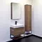 Мебель для ванной подвесная «Comforty» Порто 60 дуб тёмно-коричневый/чёрный муар, изображение №4