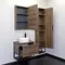 Мебель для ванной подвесная «Comforty» Порто 60 дуб тёмно-коричневый/чёрный муар, фото №5