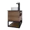 Мебель для ванной подвесная «Comforty» Порто 60 дуб тёмно-коричневый/чёрный муар, фото №13