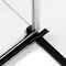 Душевая дверь «New Trendy» Avexa Black 100/200 прозрачная/чёрная матовая левая, изображение №8