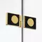 Душевая дверь «New Trendy» Avexa Gold Brushed 100/200 прозрачная/брашированное золото левая, изображение №4