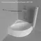 Карниз для ванной «Triton» Грация 140/140 на стену хром, картинка №2
