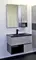 Мебель для ванной подвесная «Comforty» Франкфурт 75 бетон светлый/чёрный, картинка №2