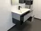 Мебель для ванной подвесная «Comforty» Франкфурт 75 бетон светлый/чёрный, изображение №8