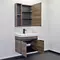 Мебель для ванной подвесная «Comforty» Соло 70 дуб тёмно-коричневый/чёрная, картинка №2