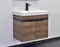 Мебель для ванной подвесная «Comforty» Соло 70 дуб тёмно-коричневый/чёрная, фотография №3
