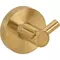 Двойной крючок «Bemeta» Sablo 160106032 на стену матовое золото, фото №1