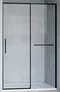 Душевая дверь «Vincea» Slim Soft VDS-1SS110CLB 110/200 прозрачная/чёрная, фото №1