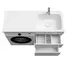 Тумба с раковиной под стиральную машину «Iddis» Optima Home 120 с ящиками (Optima Home 120/48 правая) белая, картинка №6