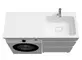 Тумба с раковиной под стиральную машину «Iddis» Optima Home 120 с ящиками (Optima Home 120/48 правая) белая, фото №5