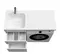 Тумба с раковиной под стиральную машину «Iddis» Optima Home 110 с ящиками (Optima Home 110/48 левая) белая, картинка №6