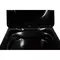 Подвесной унитаз безободковый «Abber» Rechteck AC1200MB черный матовый с сиденьем дюропласт с микролифтом чёрное, фотография №3
