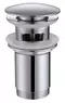 Донный клапан для раковины «Abber» AF0010 с механизмом Клик-Клак хром, фото №1