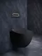 Подвесной унитаз безободковый «Ravak» Uni Chrome Rimoff X01794/X01795 SoftClose черный с сиденьем дюропласт с микролифтом чёрное, картинка №6