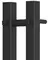Электрический полотенцесушитель «Point» Гермес PN13812B П3 8/120 чёрный правый, изображение №4