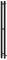 Электрический полотенцесушитель «Point» Гермес PN13812B П3 8/120 чёрный правый, фото №1