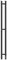 Электрический полотенцесушитель «Point» Гермес PN13812B П3 8/120 чёрный правый, картинка №2