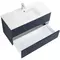Тумба с раковиной «Cezares» Duet 80 (80/46) подвесная Grafito, фото №5