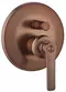 Смеситель для душа «Swedbe» Terracotta Art 2517 тёмная бронза, фото №1