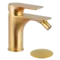 Смеситель для биде «Remer» Infinity I20BG с донным клапаном брашированное золото, фото №1