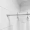 Карниз для ванной «Milardo» Easy 010A200M14 на стену 110-200 см белый, картинка №2
