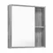 Зеркальный шкаф «Runo» Эко 60 без света серый бетон универсальный, фото №1