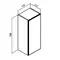 Шкаф «Runo» Кредо 40 подвесной белый универсальный, изображение №4