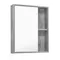 Зеркальный шкаф «Runo» Эко 52 без света серый бетон универсальный, фото №1