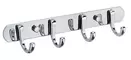 Планка с крючками «Fixsen» Equipment FX-1714 на стену хром, фото №1
