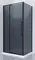 Душевой угол-ограждение «Black & White» S812 BG 90/90 тонированный/чёрный универсальный без поддона, фото №1
