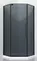 Душевой угол-ограждение «Black & White» S815 BG 100/100 тонированный/чёрный универсальный без поддона, фото №1