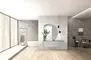 Мебель для ванной подвесная «Black & White» U915.1400L серая/белоснежная, фото №5