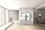 Мебель для ванной подвесная «Black & White» U915.1400R серая/белоснежная, изображение №8