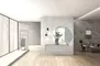 Мебель для ванной подвесная «Black & White» U915.1400R серая/белоснежная, фотография №7
