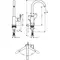 Смеситель для раковины «Hansgrohe» Rebris S 72536670 с донным клапаном чёрный матовый, фотография №3