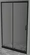 Душевая дверь «Belbagno» UNO-195-BF-1-110-C-NERO 110/195 прозрачная/чёрная, фото №1