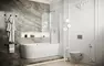 Шторка на ванну стеклянная «Ambassador» Bath Screens 16041118 90/140 прозрачная/хром универсальная, картинка №2