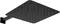 Верхний душ «Allen Brau» Infinity 5.21A19-31 чёрный матовый, фото №1