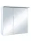 Зеркальный шкаф «Bellezza» Анкона 80 с подсветкой белый, фото №1